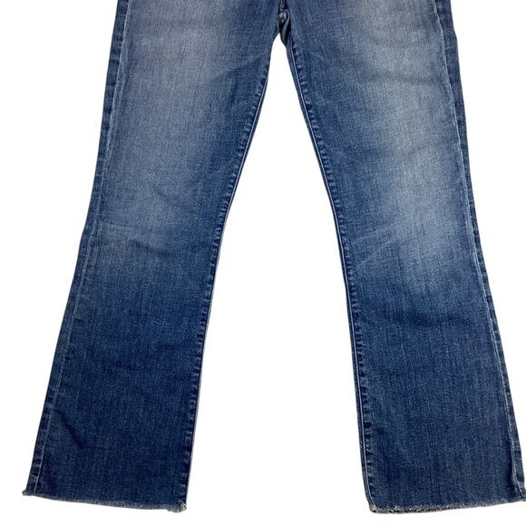 Mother Desc Lace-Up Hustler Ankle Leg Jeans Womens 29 Distressed Denim - Picture 5 of 15